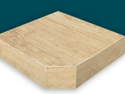 Escalera flotante de madera